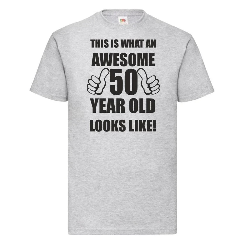 50th 50 Years Old Fiftieth Birthday Presents Mens Funny Awesome T-Shirt Unisex T-shirt, Sweatshirt, Hoodie, Long Sleeve Tee - T-Shirt, Sweatshirt, Hoodie