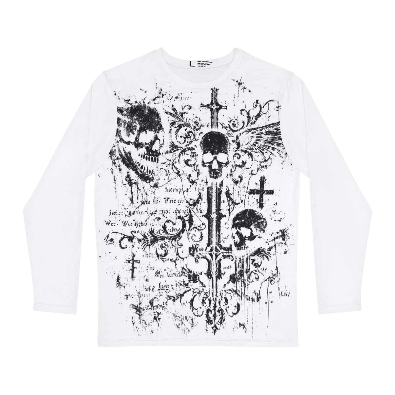 Gothic Skull Crosses Long Sleeve Shirt Unisex T-shirt, Sweatshirt, Hoodie, Long Sleeve Tee - T-Shirt, Sweatshirt, Hoodie
