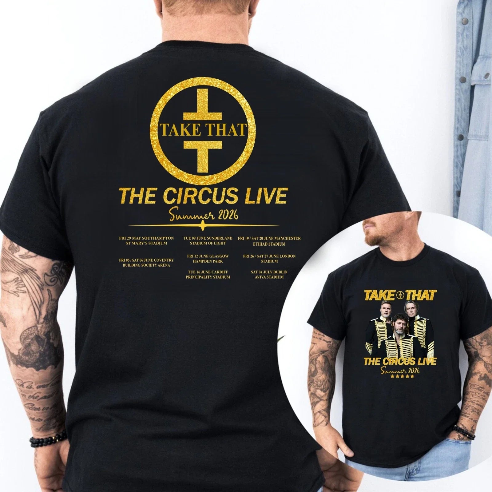Take That The Circus Live Summer Tour T-Shirt, Summer Circus Live Shirt Unisex T-shirt, Sweatshirt, Hoodie, Long Sleeve Tee - T-Shirt, Sweatshirt, Hoodie