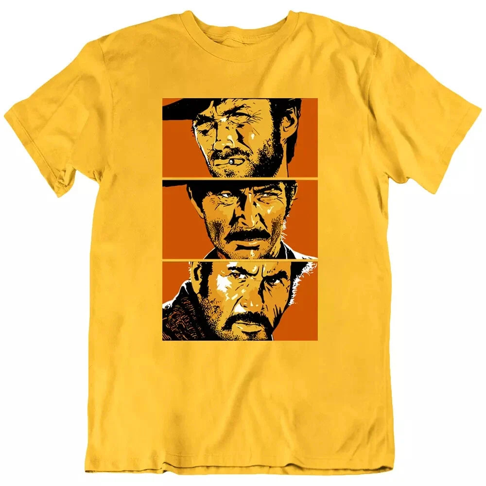 The Good, The Bad, The Ugly, Spaghetti Western, Movie Fan T Shirt Tee Gift New Unisex T-shirt, Sweatshirt, Hoodie, Long Sleeve Tee - T-Shirt, Sweatshirt, Hoodie