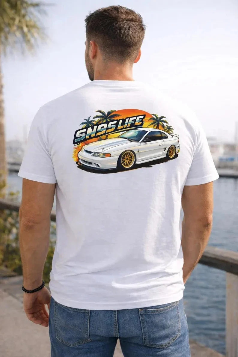 SN95 Life Shirt Car Guy Mustang Style Summer Graphic Tee Unisex T-shirt, Sweatshirt, Hoodie, Long Sleeve Tee - T-Shirt, Sweatshirt, Hoodie