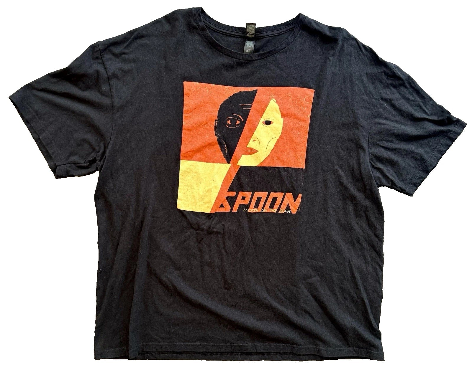 SPOON Lucifer On The Sofa Tour 2022 Black Alternative Indie Rock Band Tee 2XL Unisex T-shirt, Sweatshirt, Hoodie, Long Sleeve Tee - T-Shirt, Sweatshirt, Hoodie