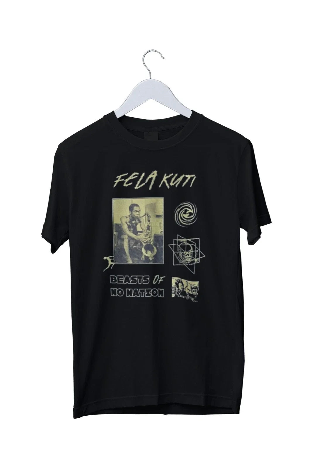 VTG Fela Kuti Graphic Print Unisex T-Shirt Mens S M L XL 2 3 4 XL Unisex T-shirt, Sweatshirt, Hoodie, Long Sleeve Tee - T-Shirt, Sweatshirt, Hoodie