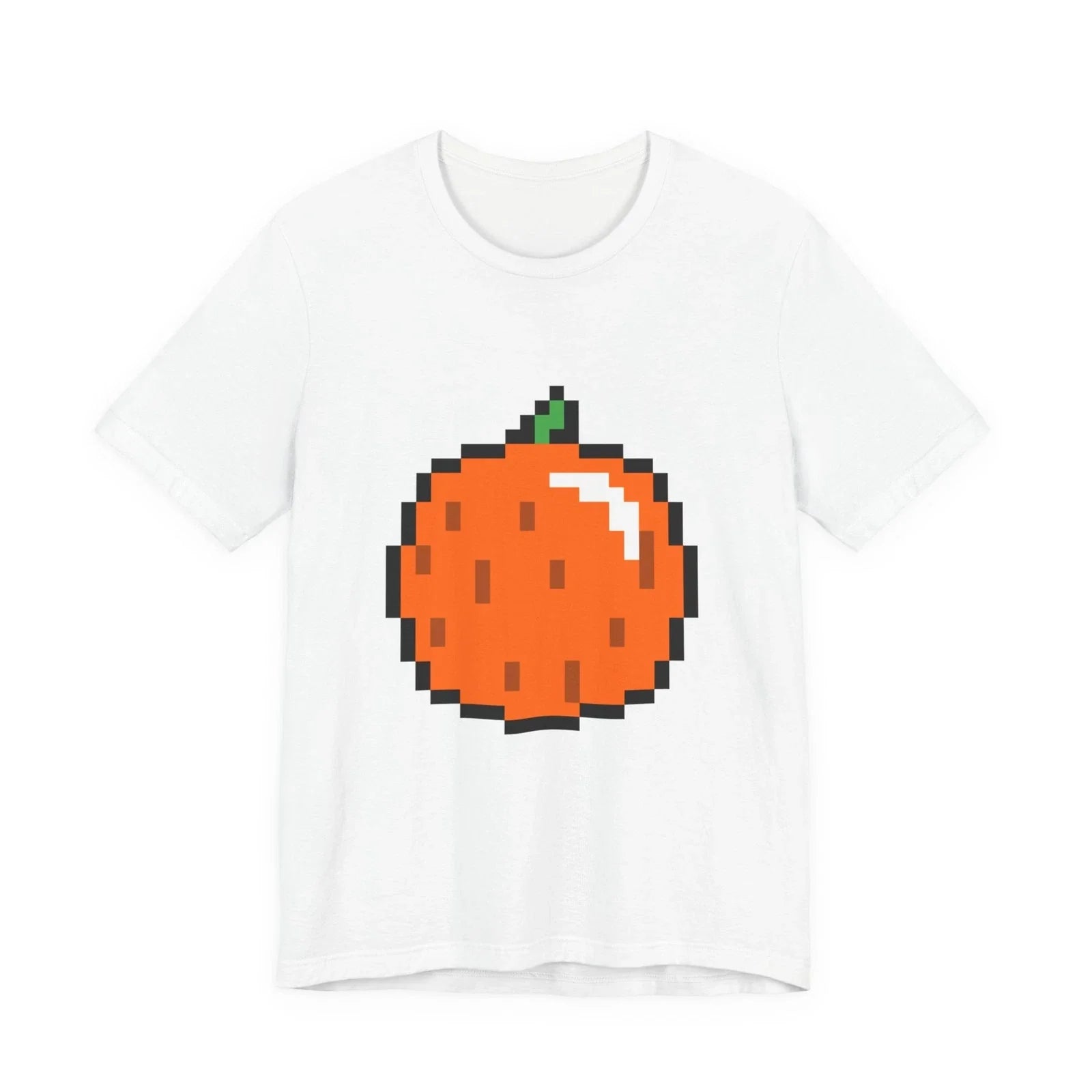 Unisex Jersey Short Sleeve Tee Cute 8-Bit Retro Pixel Art Orange Fruit Shirt Unisex T-shirt, Sweatshirt, Hoodie, Long Sleeve Tee - T-Shirt, Sweatshirt, Hoodie