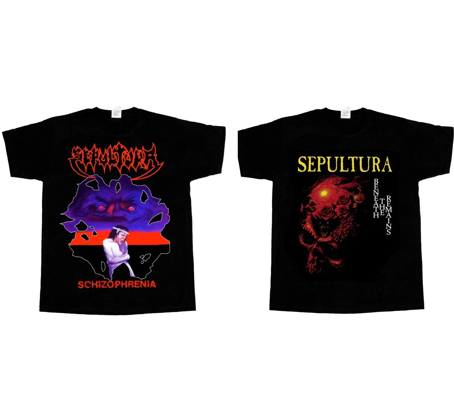 S - 5XL SEPULTURA BENEATH THE REMAINS SCHIZOPHRENIA NEW T-SHIRT Unisex T-shirt, Sweatshirt, Hoodie, Long Sleeve Tee - T-Shirt, Sweatshirt, Hoodie