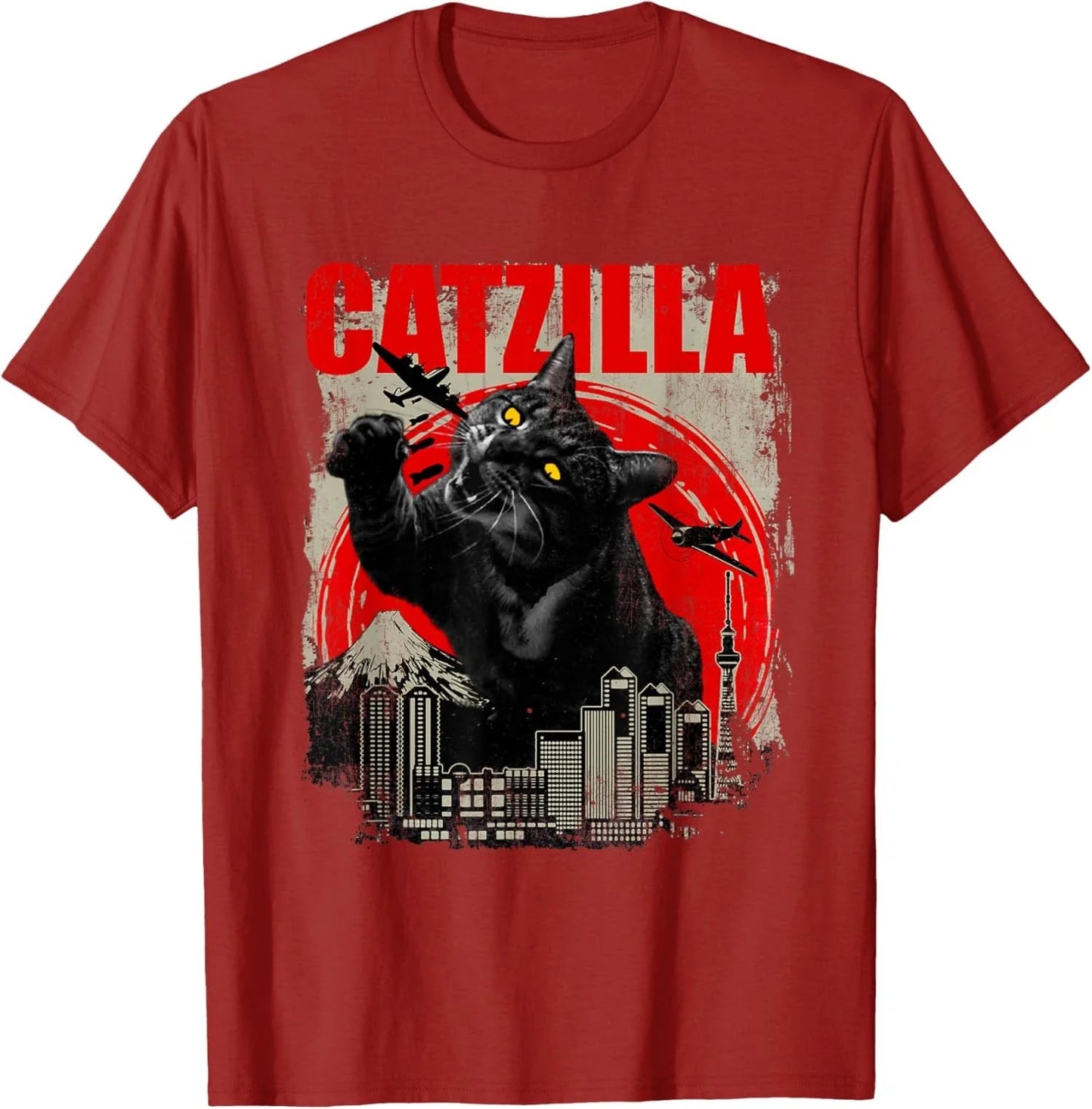 Rude Catzilla Funny Cat Lover Kitten Kitty Funny Unisex T-Shirt Unisex T-shirt, Sweatshirt, Hoodie, Long Sleeve Tee - T-Shirt, Sweatshirt, Hoodie