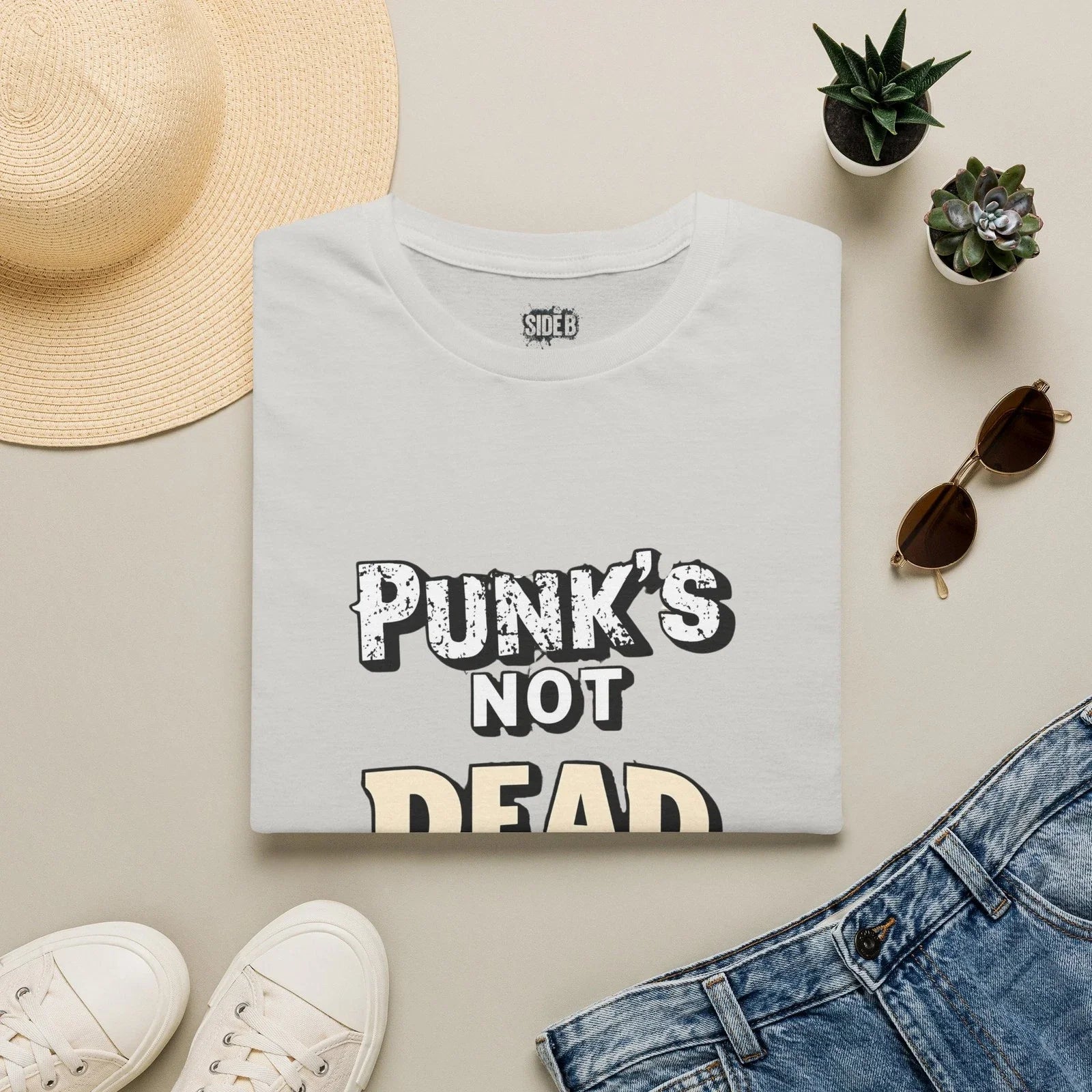 Punk's Not Dead T-Shirt | Graphic Punk Slogan Tee | Metal Music Vintage Vibe Unisex T-shirt, Sweatshirt, Hoodie, Long Sleeve Tee - T-Shirt, Sweatshirt, Hoodie
