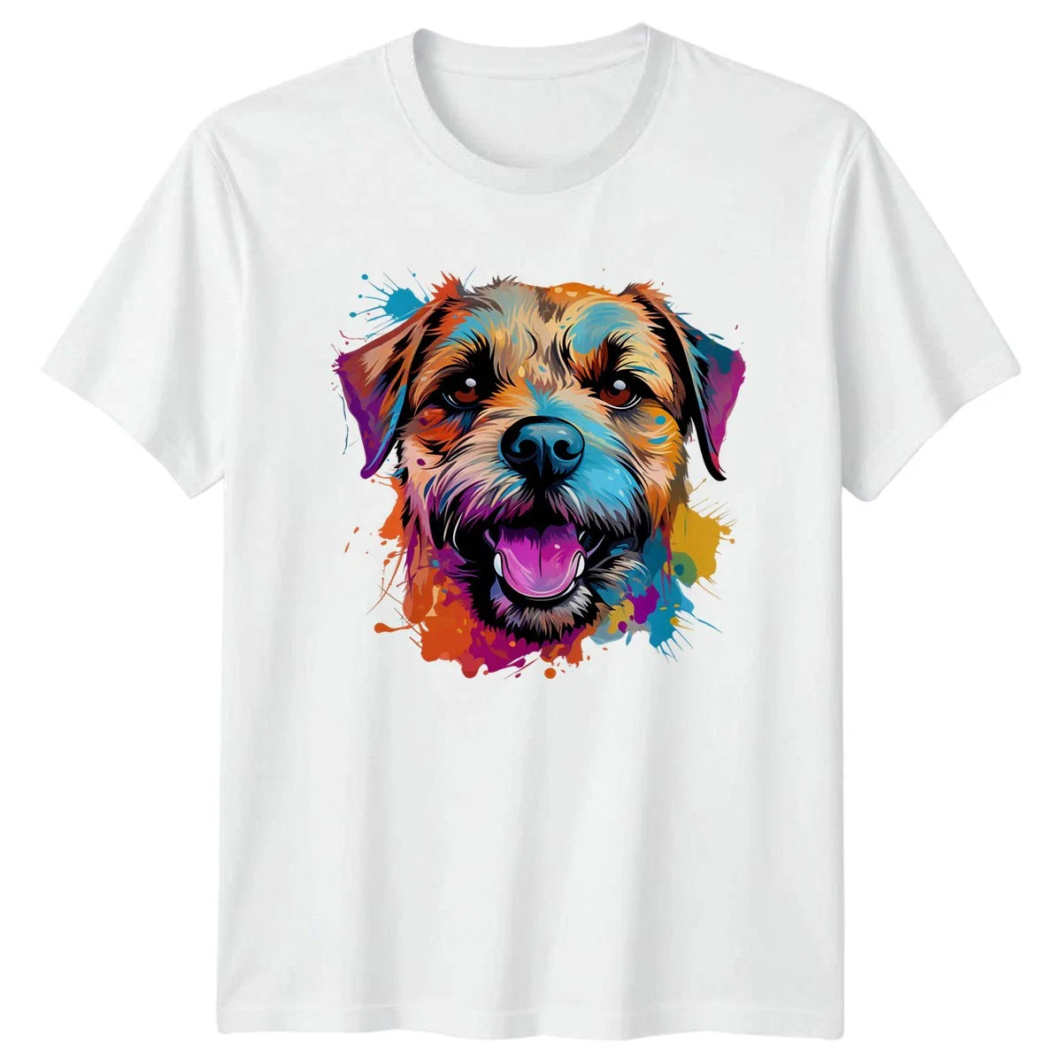 Colorful Dog Face T-Shirt Pet Portrait Dog Lovers Gift For Him And Her Unisex T-shirt, Sweatshirt, Hoodie, Long Sleeve Tee - T-Shirt, Sweatshirt, Hoodie