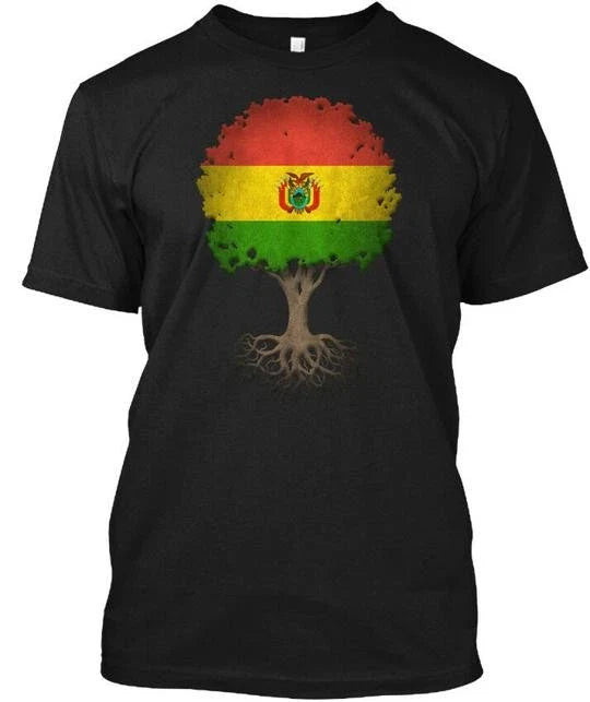 Tree Of Life With Bolivian Flag T-Shirt Made in the USA Size S to 5XL Unisex T-shirt, Sweatshirt, Hoodie, Long Sleeve Tee - T-Shirt, Sweatshirt, Hoodie