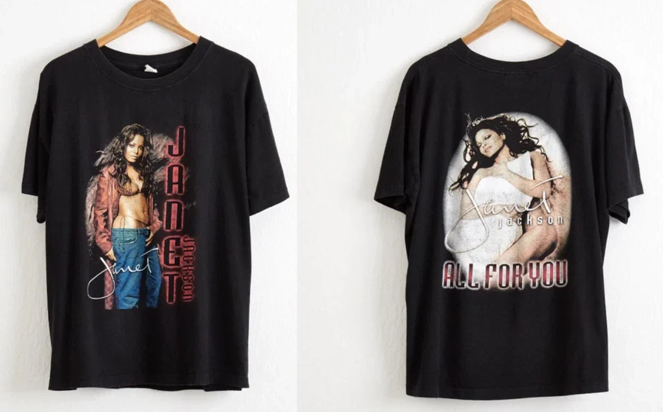 Janet Jackson All For You Tour Vintage 90s Concert Graphic T-Shirt Band Tee Unisex T-shirt, Sweatshirt, Hoodie, Long Sleeve Tee - T-Shirt, Sweatshirt, Hoodie