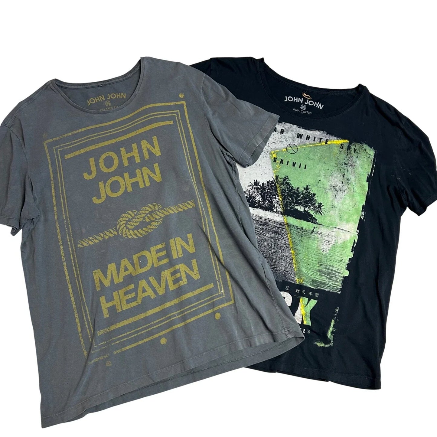 Grunge John John Made In Heaven Mens Graphic T-Shirt 2pc Bundle Large Unisex T-shirt, Sweatshirt, Hoodie, Long Sleeve Tee - T-Shirt, Sweatshirt, Hoodie