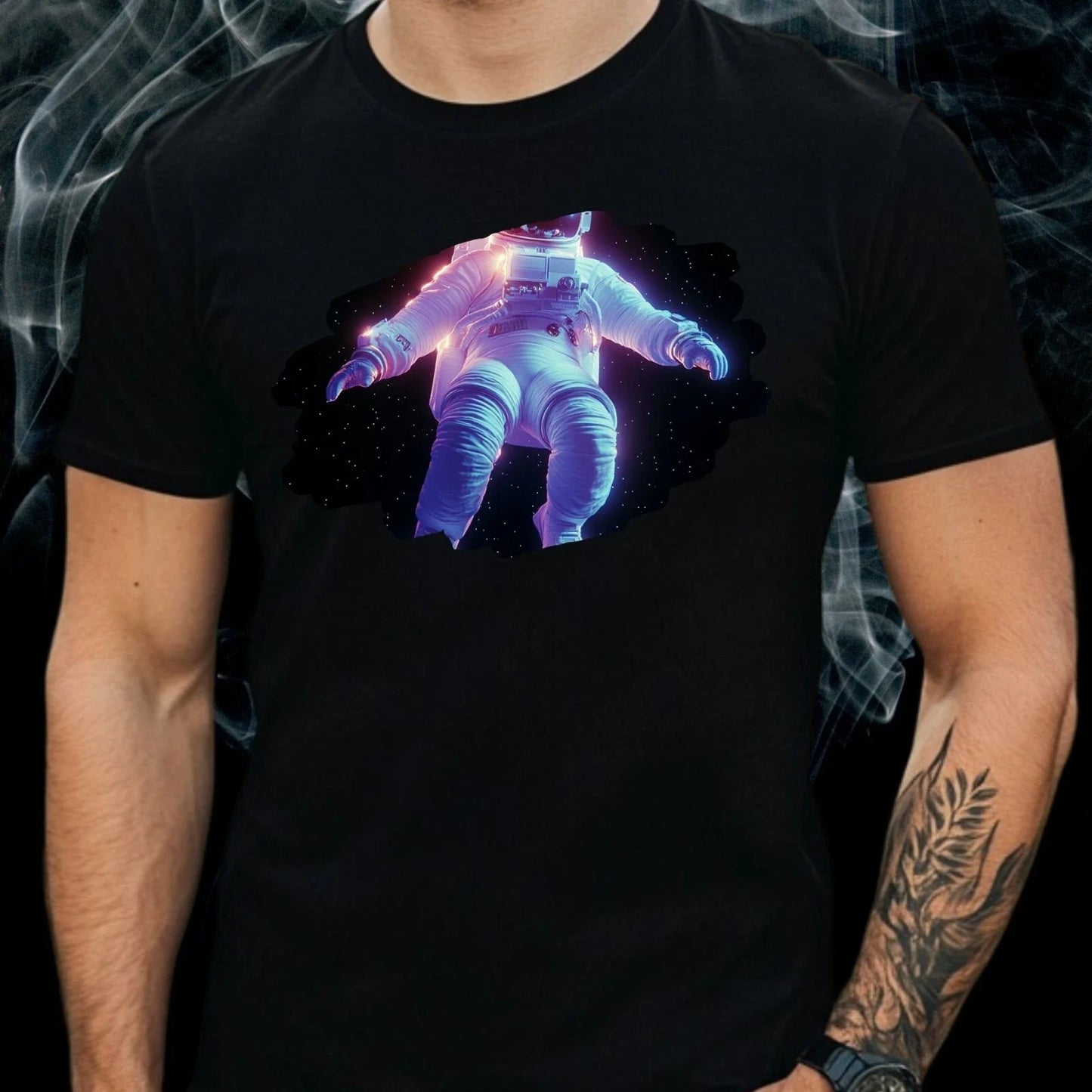 Mens Astronaut Motif Cotton T-Shirt Size XS to 5XL Unisex T-shirt, Sweatshirt, Hoodie, Long Sleeve Tee - T-Shirt, Sweatshirt, Hoodie