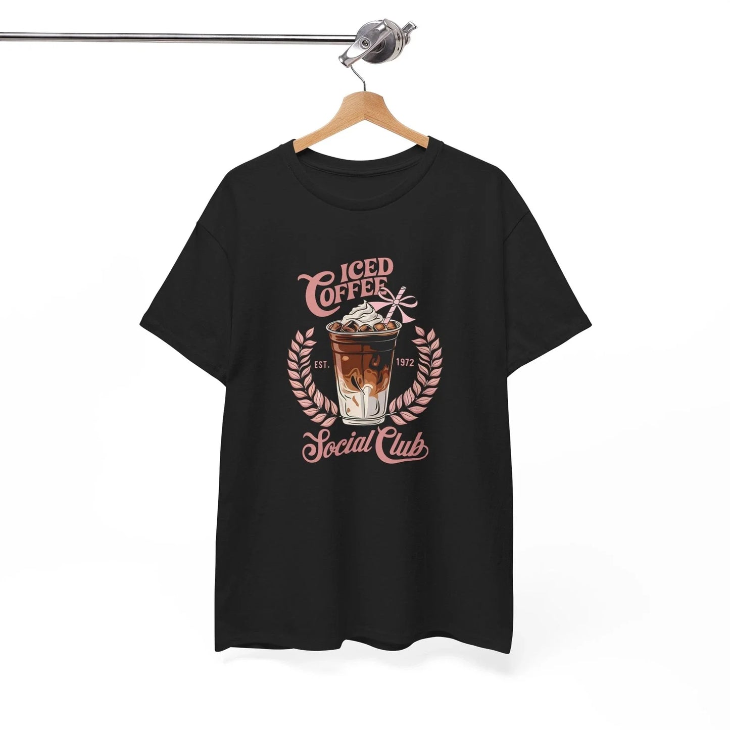 Iced Coffee Social Club T-Shirt - Classic & Cringy Funny Tee for Dad Joke Unisex T-shirt, Sweatshirt, Hoodie, Long Sleeve Tee - T-Shirt, Sweatshirt, Hoodie