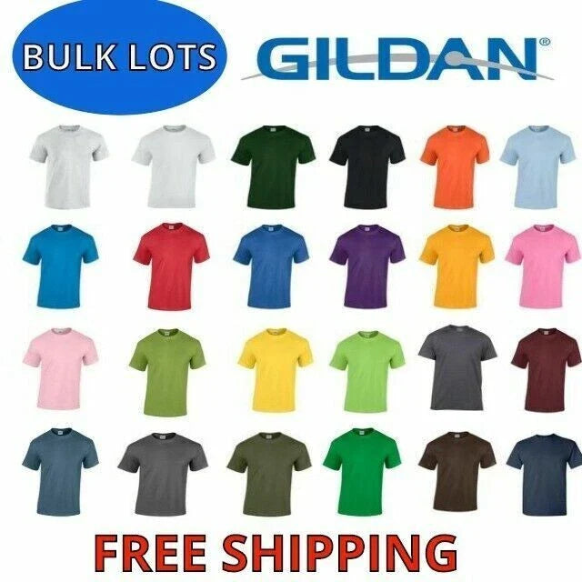 Gildan Men Heavy Cotton Plain Short Sleeves T-Shirt 5000 2XL-4XL Unisex T-shirt, Sweatshirt, Hoodie, Long Sleeve Tee - T-Shirt, Sweatshirt, Hoodie