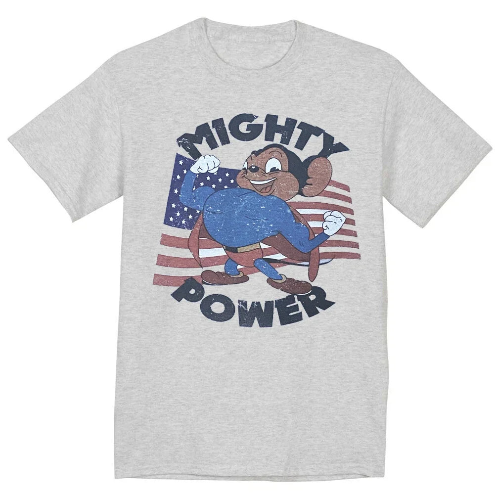 Mighty Mouse T-shirt Classic Cartoon Graphic Tees Men Funny T-shirts Dad Gifts Unisex T-shirt, Sweatshirt, Hoodie, Long Sleeve Tee - T-Shirt, Sweatshirt, Hoodie