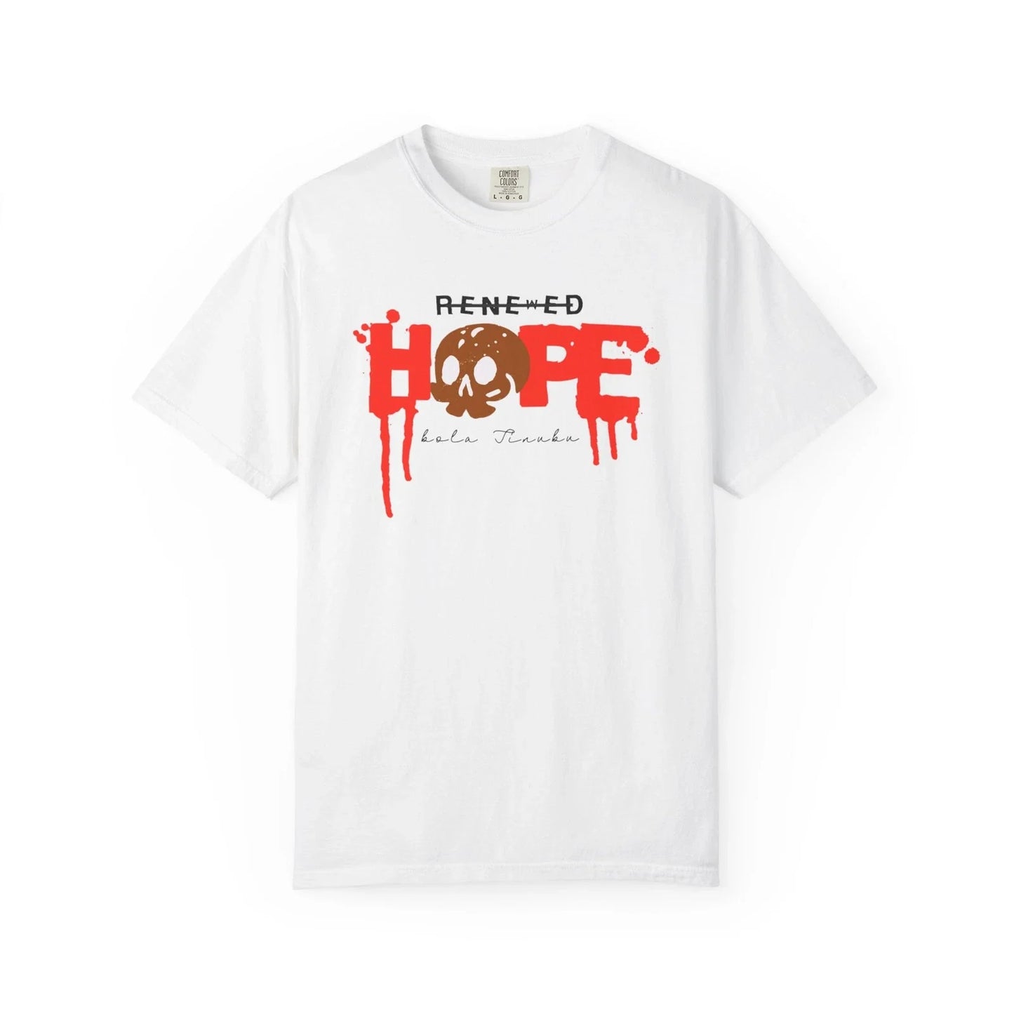 Renewed Hope skull graphic T-Shirt | horror typography Unisex T-shirt, Sweatshirt, Hoodie, Long Sleeve Tee - T-Shirt, Sweatshirt, Hoodie