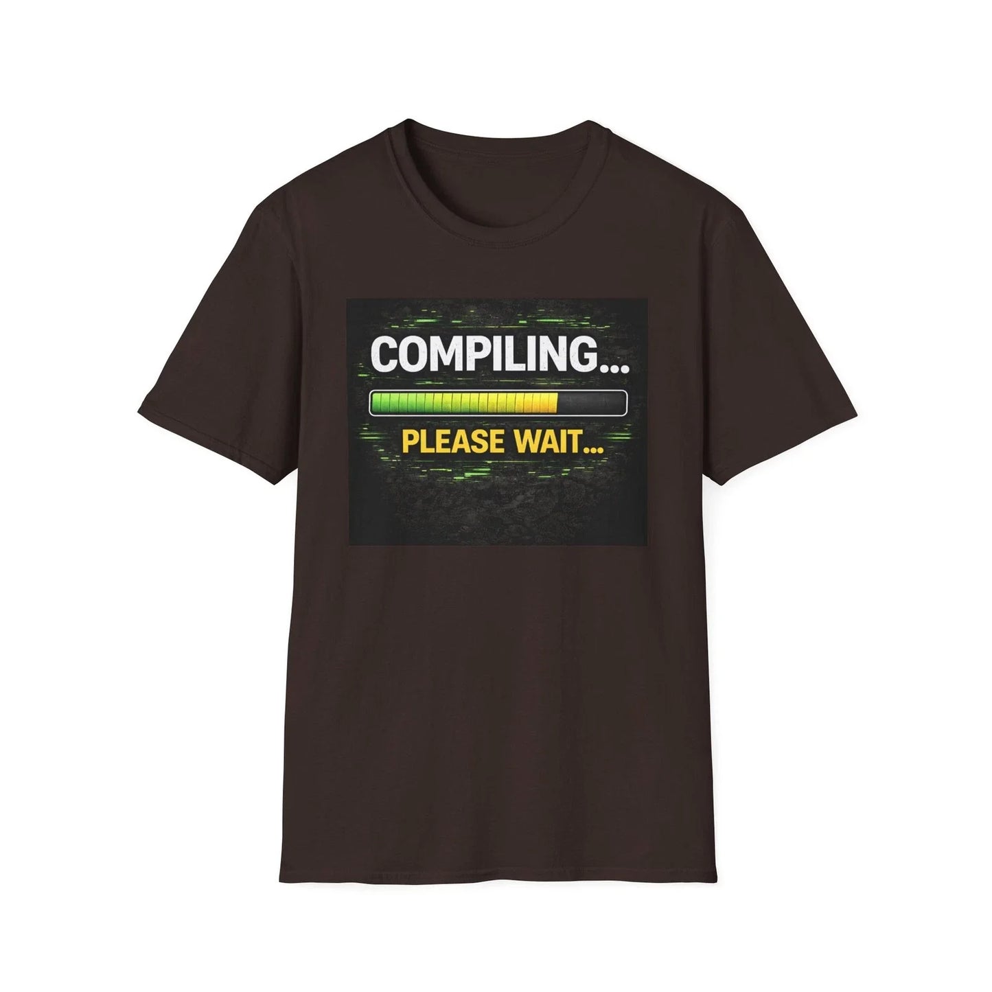 "Compiling... Please Wait" Tech Humor Funny IT Graphic Tee IT Humor Unisex T-shirt, Sweatshirt, Hoodie, Long Sleeve Tee - T-Shirt, Sweatshirt, Hoodie