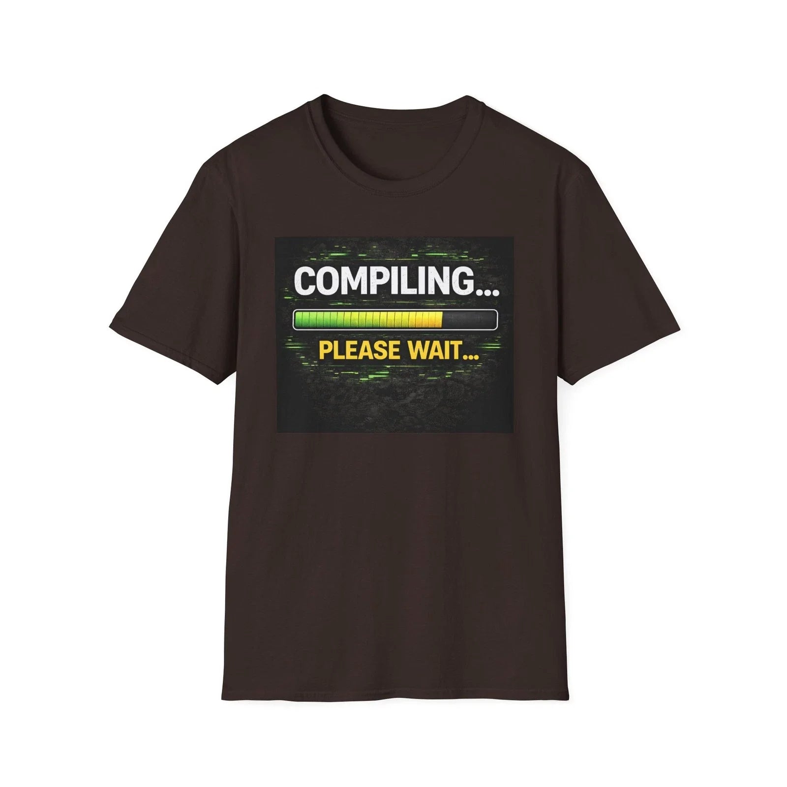 "Compiling... Please Wait" Tech Humor Funny IT Graphic Tee IT Humor Unisex T-shirt, Sweatshirt, Hoodie, Long Sleeve Tee - T-Shirt, Sweatshirt, Hoodie