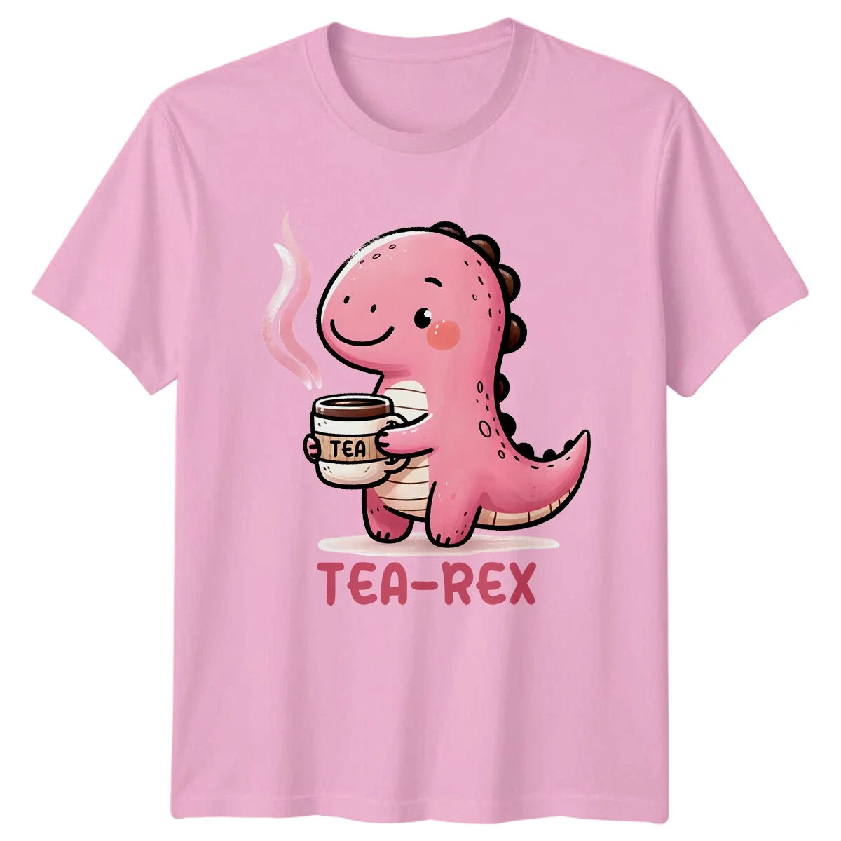 Tea-Rex T-Shirt, Dinosaur Tea Pun, Cute Animal, Cartoon Graphic Tee Unisex T-shirt, Sweatshirt, Hoodie, Long Sleeve Tee - T-Shirt, Sweatshirt, Hoodie