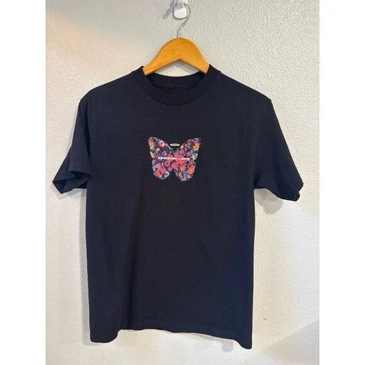 Above Millions Graphic T-Shirt Small Black Floral Butterfly Halo Streetwear Unisex T-shirt, Sweatshirt, Hoodie, Long Sleeve Tee - T-Shirt, Sweatshirt, Hoodie