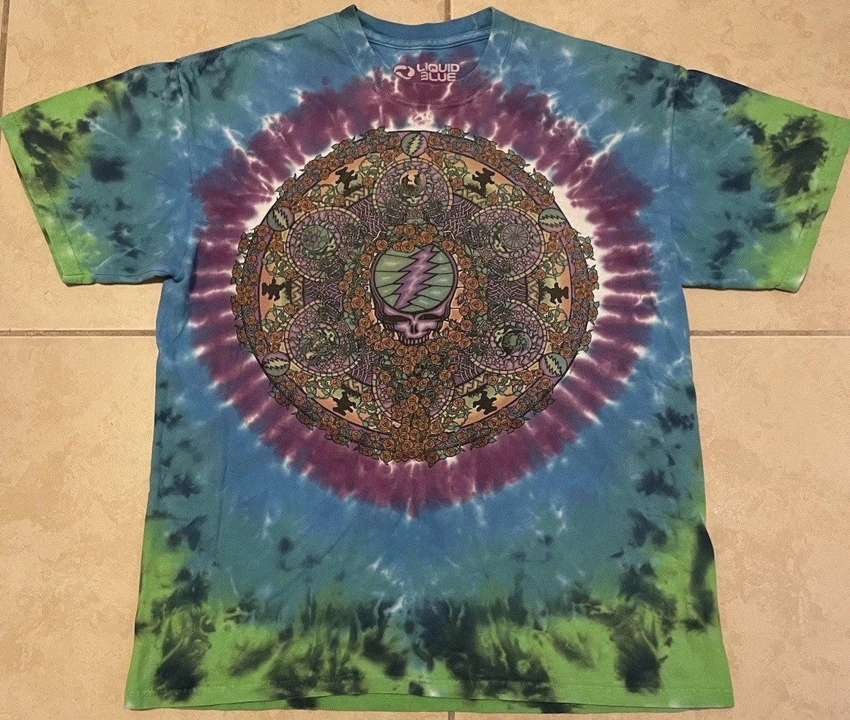 Vtg Grateful Dead Faded Celtic Mandala Shirt M Concert Tour Lesh Grunge 90s Y2K Unisex T-shirt, Sweatshirt, Hoodie, Long Sleeve Tee - T-Shirt, Sweatshirt, Hoodie