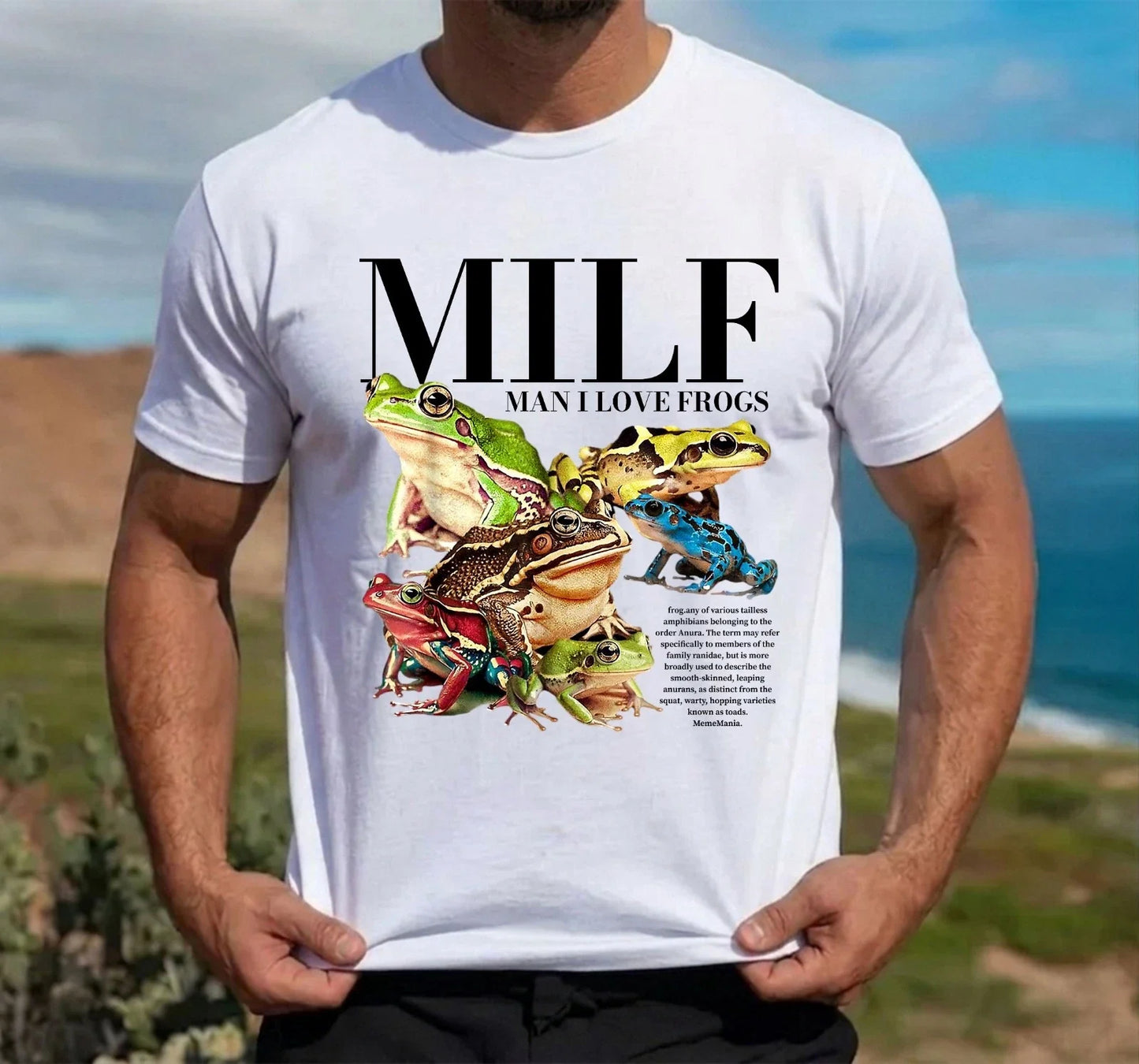 Man I Love Frogs Meme Offensive T-Shirt - Funny Amphibian Sarcastic Meme Top Unisex T-shirt, Sweatshirt, Hoodie, Long Sleeve Tee - T-Shirt, Sweatshirt, Hoodie