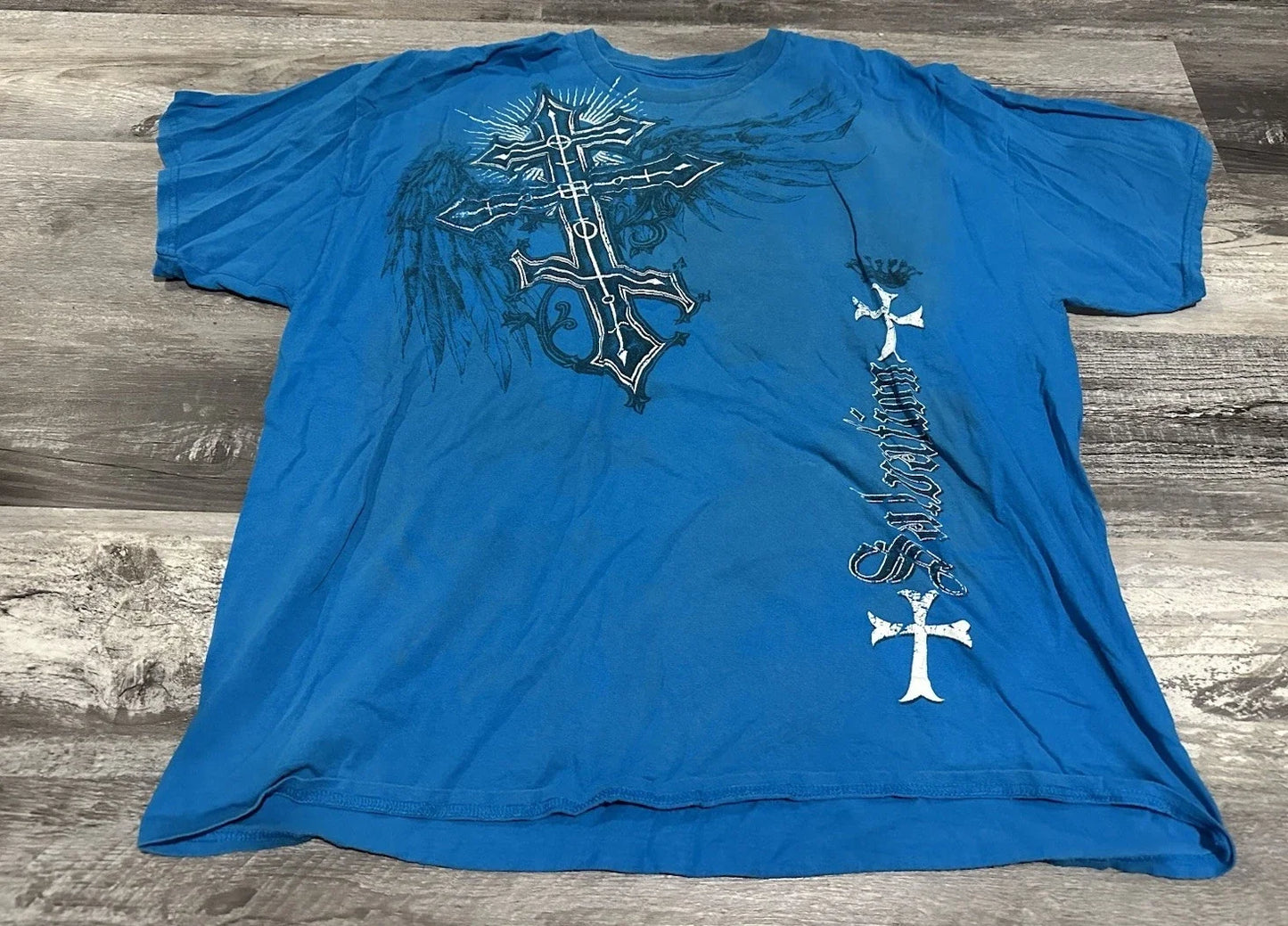 Y2k  T-Shirt Street Wear Grunge Style Skate Tee Sz Cross Salvation Wings Unisex T-shirt, Sweatshirt, Hoodie, Long Sleeve Tee - T-Shirt, Sweatshirt, Hoodie