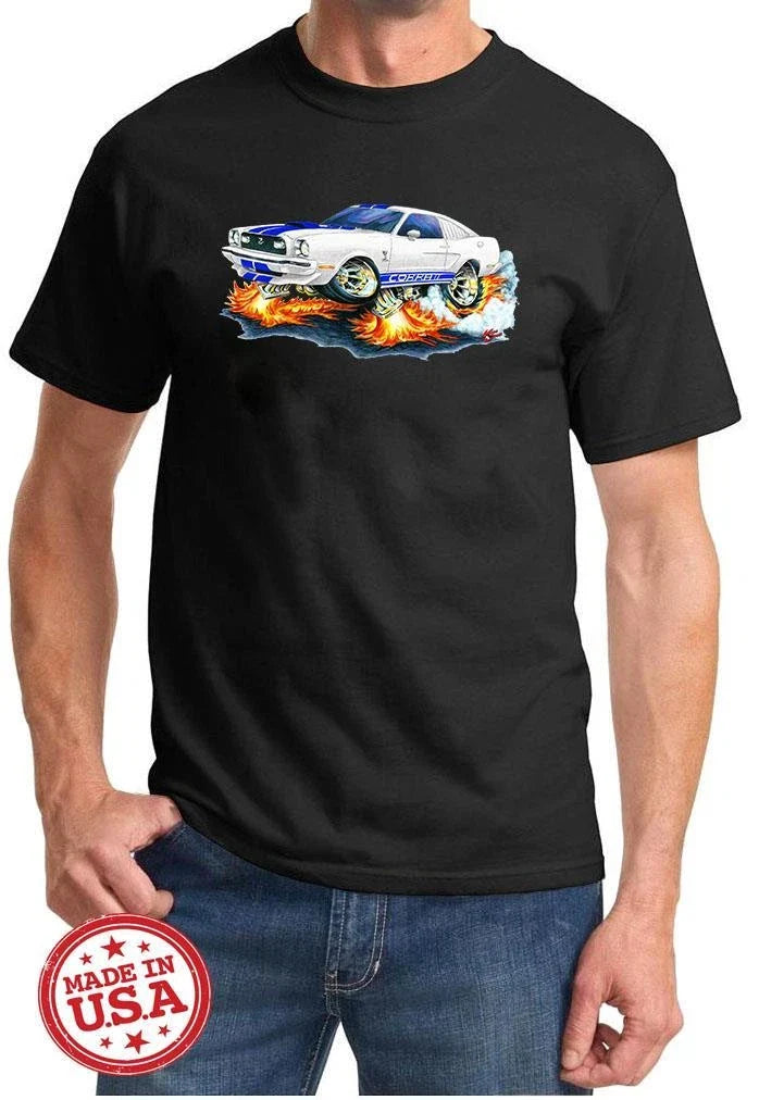 1976 1977 1978 Ford Cobra II Mustang Cartoon Color Tshirt NEW FREE SHIPPING Unisex T-shirt, Sweatshirt, Hoodie, Long Sleeve Tee - T-Shirt, Sweatshirt, Hoodie