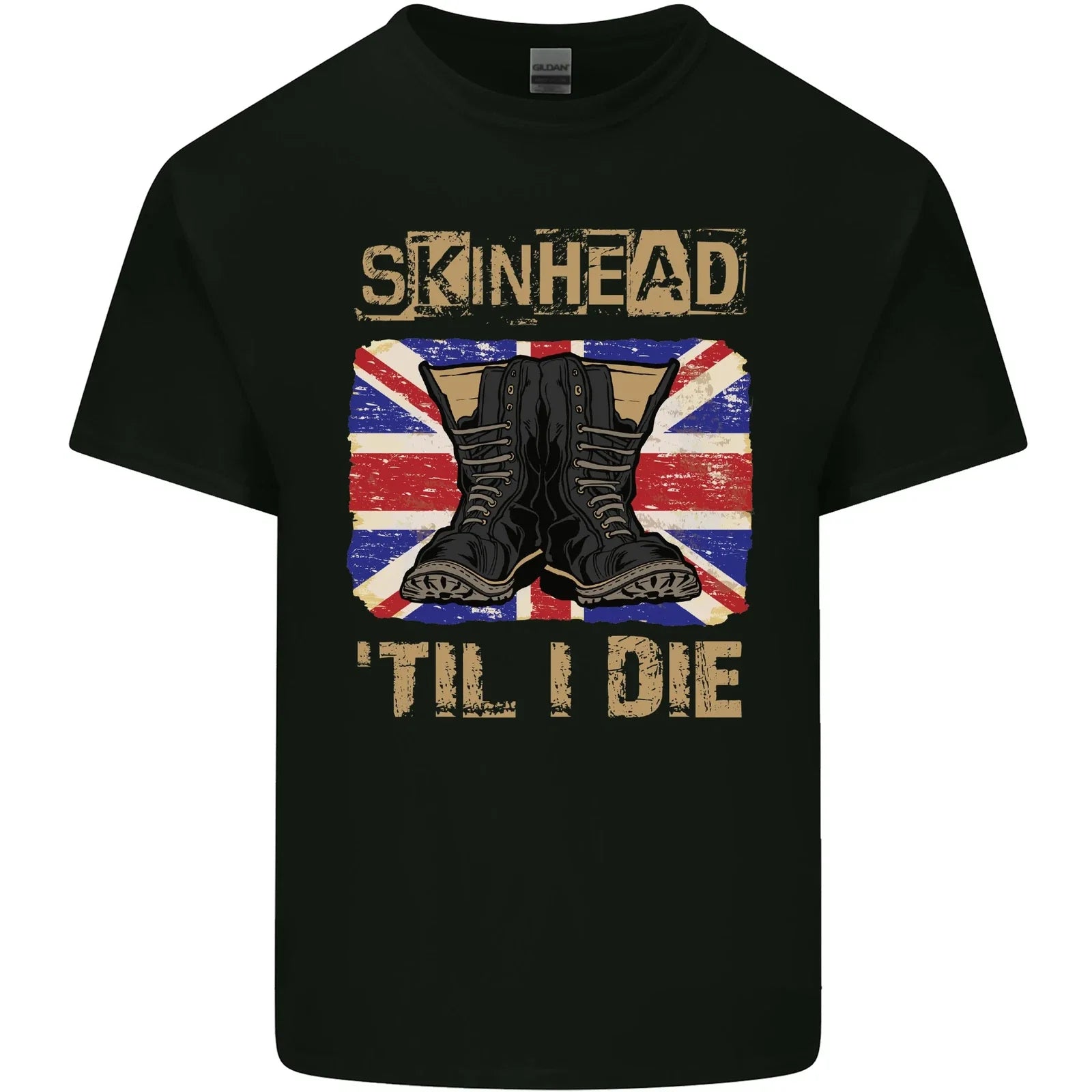 Skinhead Til I Die Punk Music Mens Cotton T-Shirt Tee Top Unisex T-shirt, Sweatshirt, Hoodie, Long Sleeve Tee - T-Shirt, Sweatshirt, Hoodie