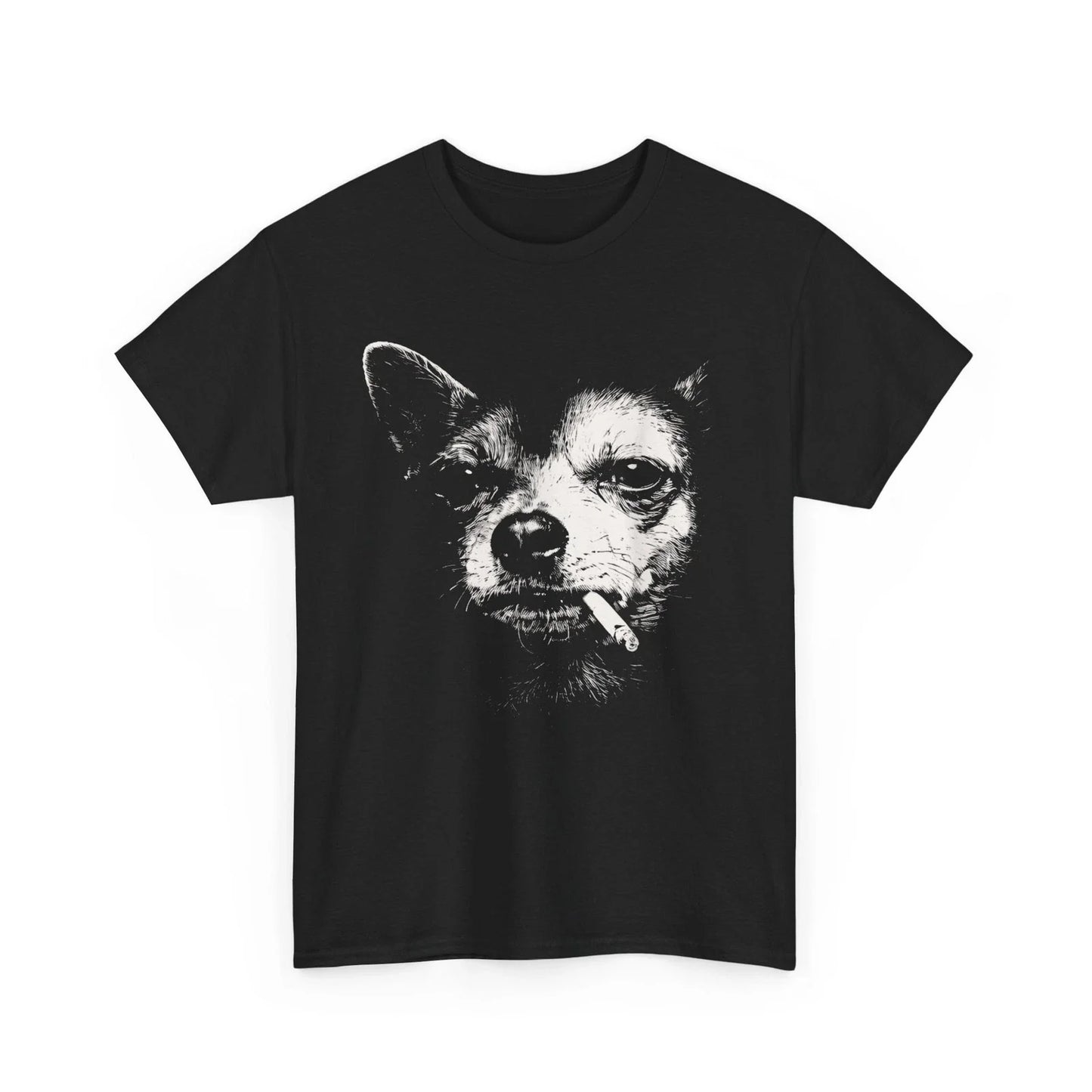 Dog Smoking Cigarette Funny Chihuahua Meme T-Shirt Unisex T-shirt, Sweatshirt, Hoodie, Long Sleeve Tee - T-Shirt, Sweatshirt, Hoodie