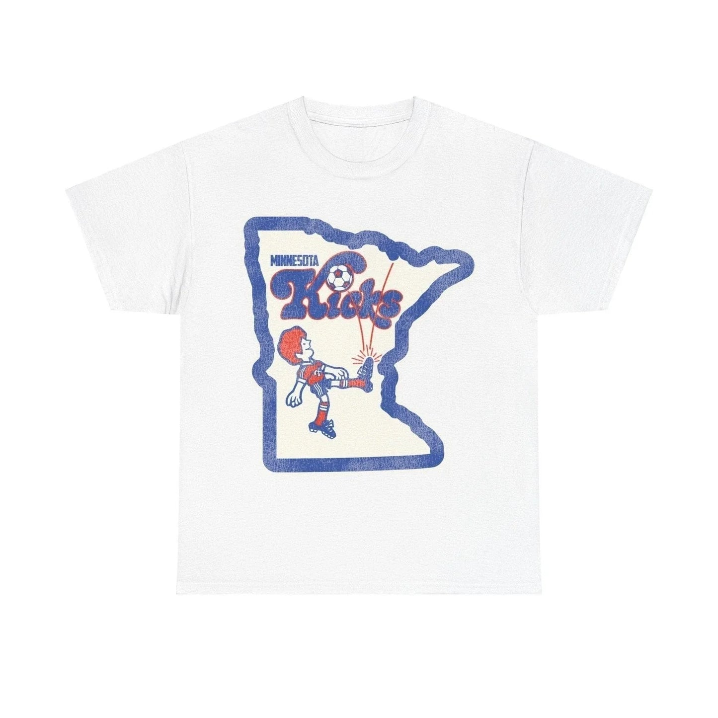 Minnesota Kicks Soccer Team State Retro Nostalgic T-shirt Unisex T-shirt, Sweatshirt, Hoodie, Long Sleeve Tee - T-Shirt, Sweatshirt, Hoodie