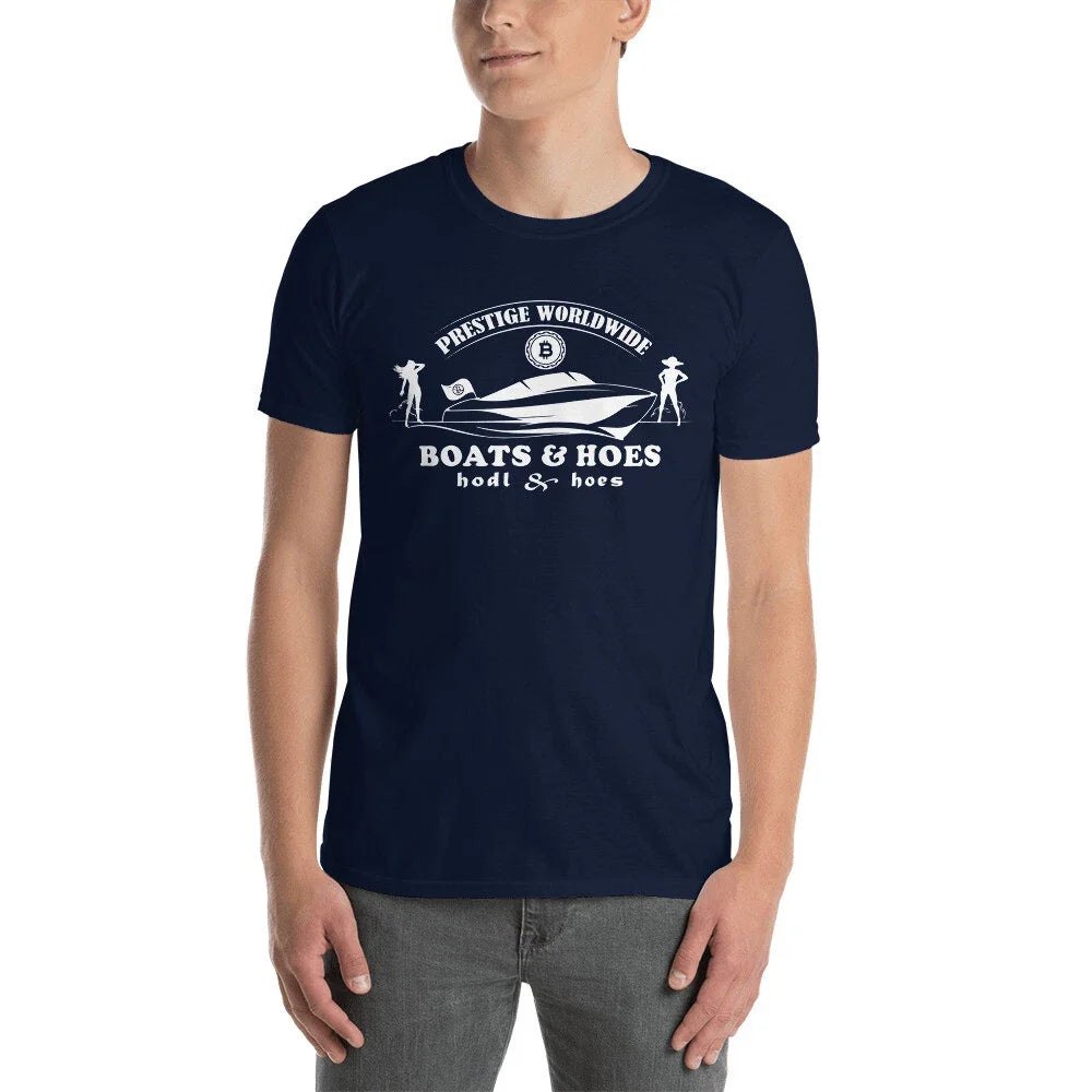 Funny Crypto Shirt for men, Boats & Hoes, Hodl & Hoes Unisex T-shirt, Sweatshirt, Hoodie, Long Sleeve Tee - T-Shirt, Sweatshirt, Hoodie