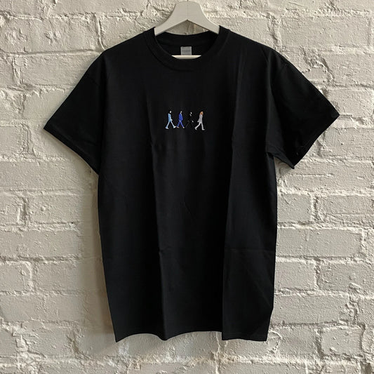 Actual Fact Beatles Abbey Road Black Embroidered Tee T-Shirt Unisex T-shirt, Sweatshirt, Hoodie, Long Sleeve Tee - T-Shirt, Sweatshirt, Hoodie