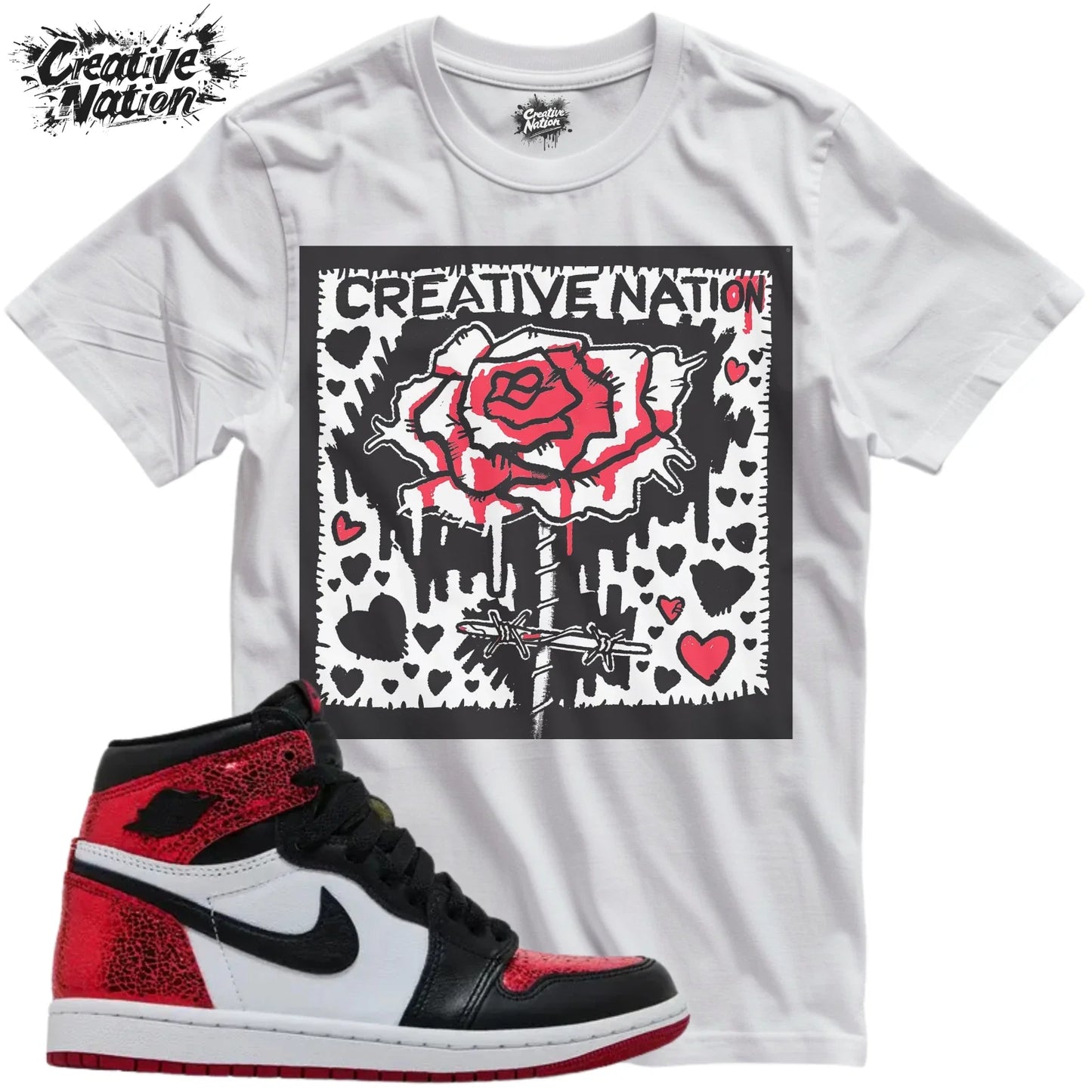Shirt To Match 1 High OG Ruby Unisex Tee Sneaker Shirt Rose Shirt For Sneaker T Unisex T-shirt, Sweatshirt, Hoodie, Long Sleeve Tee - T-Shirt, Sweatshirt, Hoodie