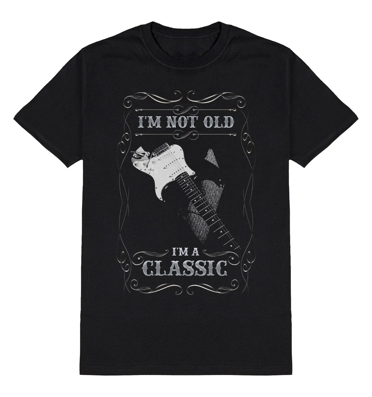 Mens Electric Guitar T-Shirt Im Not Old Im A Classic Music Gift For a Guitarist Unisex T-shirt, Sweatshirt, Hoodie, Long Sleeve Tee - T-Shirt, Sweatshirt, Hoodie