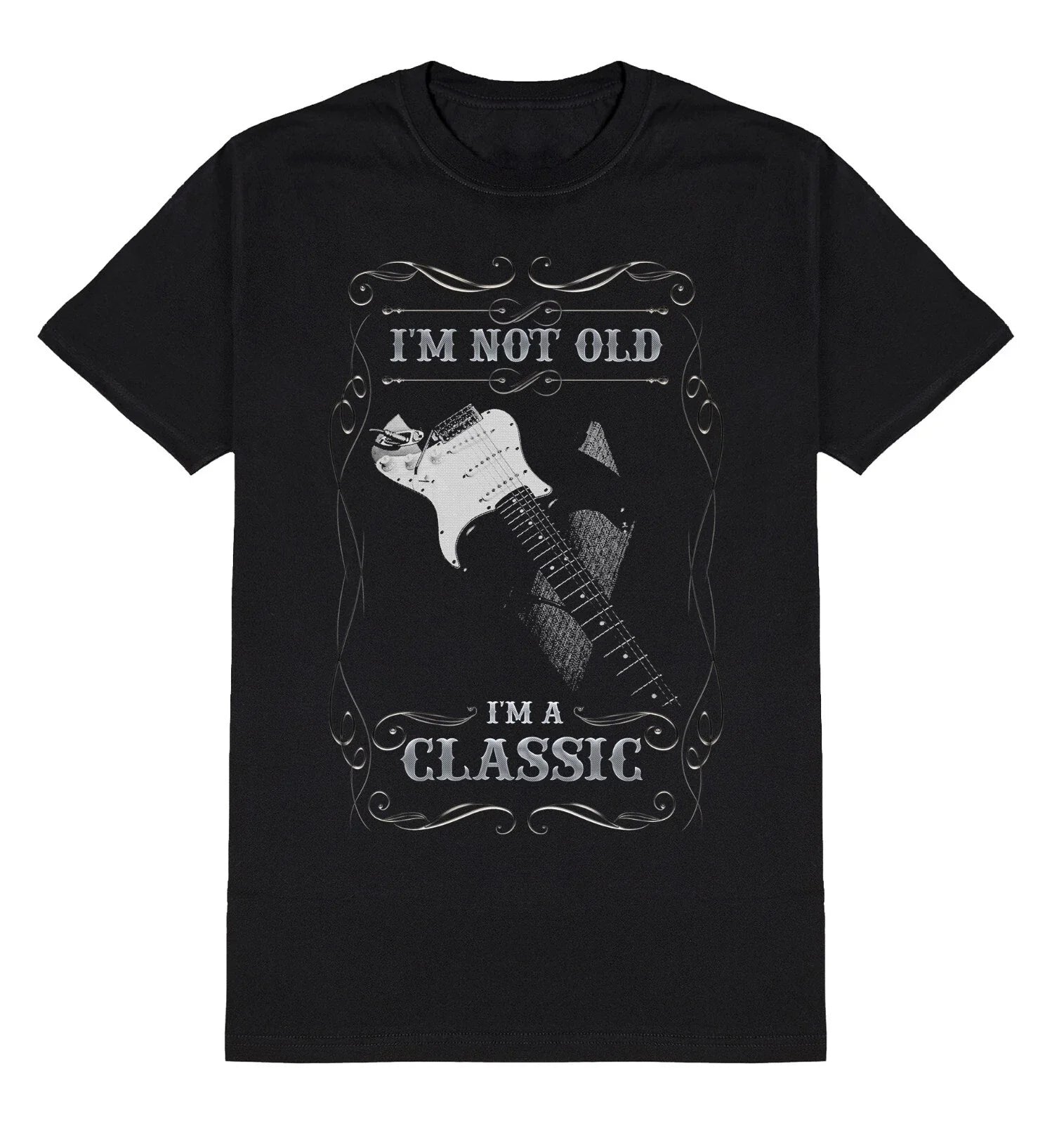 Mens Electric Guitar T-Shirt Im Not Old Im A Classic Music Gift For a Guitarist Unisex T-shirt, Sweatshirt, Hoodie, Long Sleeve Tee - T-Shirt, Sweatshirt, Hoodie