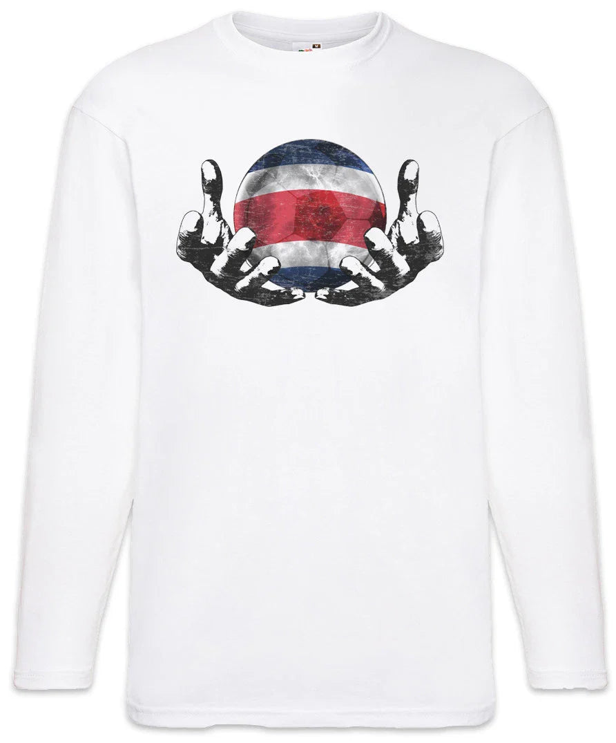 Costa Rica Football Magic Ball Men Long Sleeve T-Shirt Rican Soccer Flag Unisex T-shirt, Sweatshirt, Hoodie, Long Sleeve Tee - T-Shirt, Sweatshirt, Hoodie