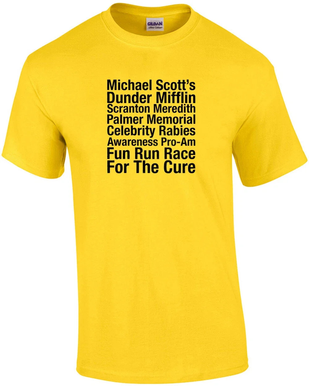 Michael Scott's Dunder Mifflin Celebrity Rabies Awareness Fun Run For The Cur... Unisex T-shirt, Sweatshirt, Hoodie, Long Sleeve Tee - T-Shirt, Sweatshirt, Hoodie
