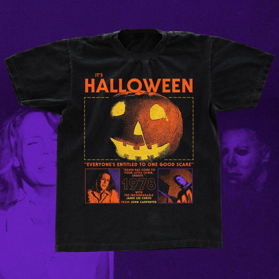 Halloween 1978 Michael Myers tShirt, Horror Movie tee Shirt, John UNISEX Shirt Unisex T-shirt, Sweatshirt, Hoodie, Long Sleeve Tee - T-Shirt, Sweatshirt, Hoodie