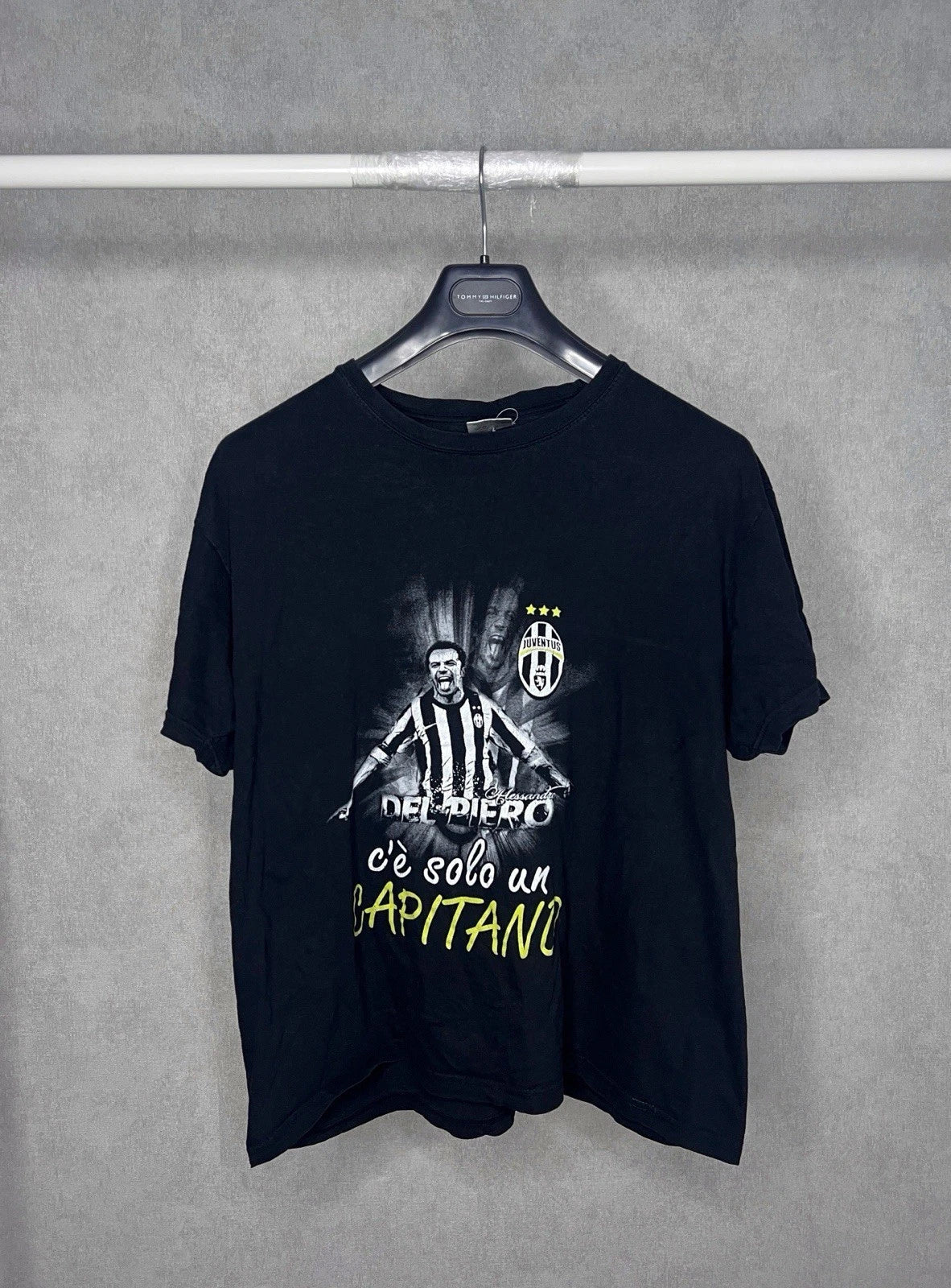 Del Piero #10 Juventus Soccer Cotton T Shirt Vintage Size XL Mens Black Unisex T-shirt, Sweatshirt, Hoodie, Long Sleeve Tee - T-Shirt, Sweatshirt, Hoodie