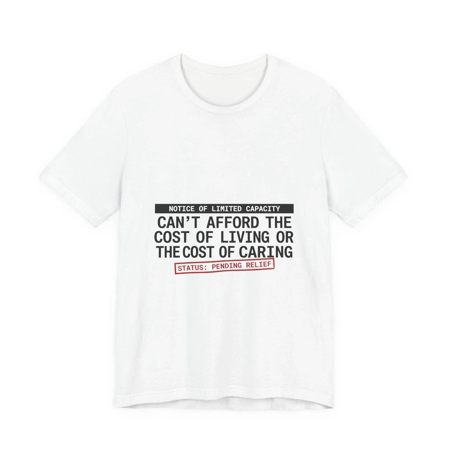 Cost of Living Crisis Tee | receipt aesthetic, budget humor Unisex T-shirt, Sweatshirt, Hoodie, Long Sleeve Tee - T-Shirt, Sweatshirt, Hoodie