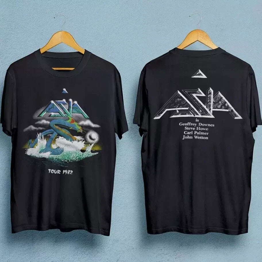 Asia Band tour men t-shirt double-sided black unisex all sizes for fans Unisex T-shirt, Sweatshirt, Hoodie, Long Sleeve Tee - T-Shirt, Sweatshirt, Hoodie