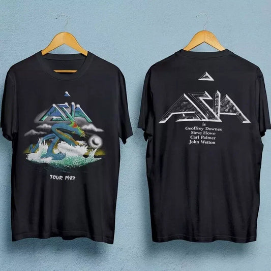 Asia Band tour men t-shirt double-sided black unisex all sizes for fans Unisex T-shirt, Sweatshirt, Hoodie, Long Sleeve Tee - T-Shirt, Sweatshirt, Hoodie