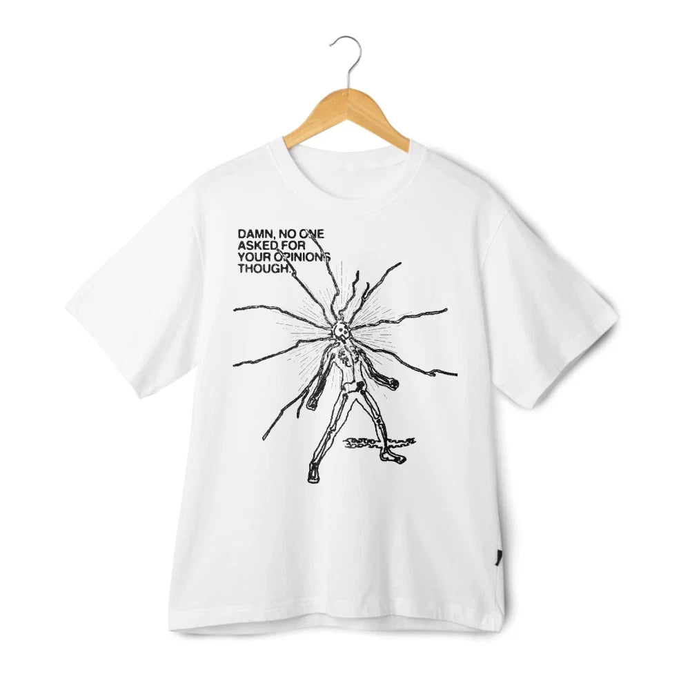 Weirdcore Opinion Skeleton Unisex T-Shirt - Gift for Edgy Style Lovers Unisex T-shirt, Sweatshirt, Hoodie, Long Sleeve Tee - T-Shirt, Sweatshirt, Hoodie