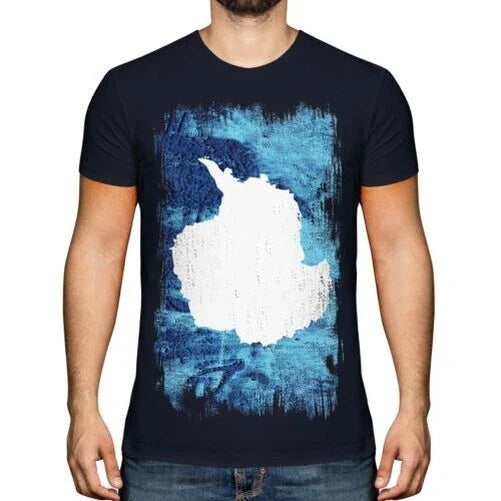 Antarctic Grunge Flag Men's T-Shirt Jersey Unisex T-shirt, Sweatshirt, Hoodie, Long Sleeve Tee - T-Shirt, Sweatshirt, Hoodie