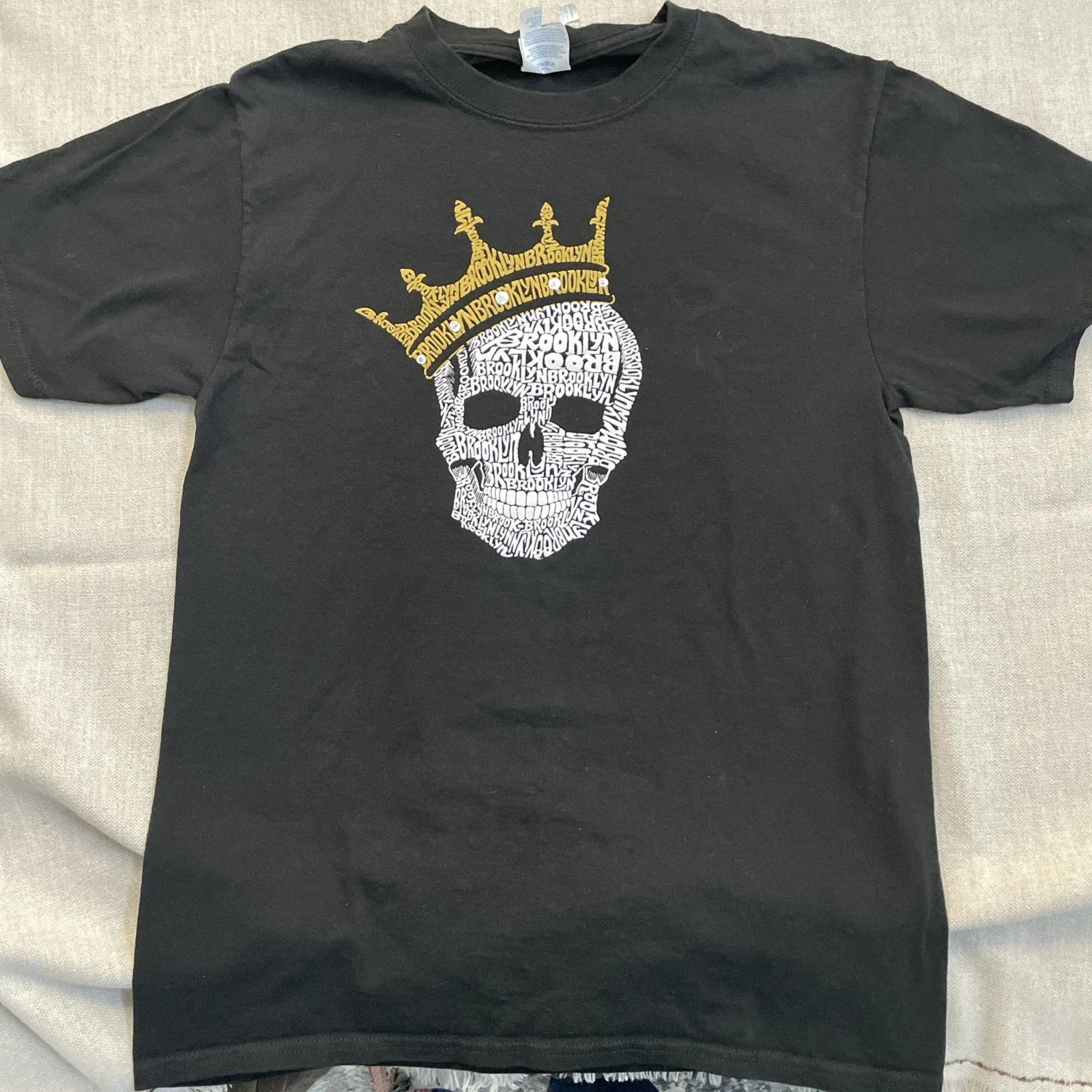 Brooklyn King Skull T-Shirt Mens S   Hip hop. La pop art   Free shipping Unisex T-shirt, Sweatshirt, Hoodie, Long Sleeve Tee - T-Shirt, Sweatshirt, Hoodie