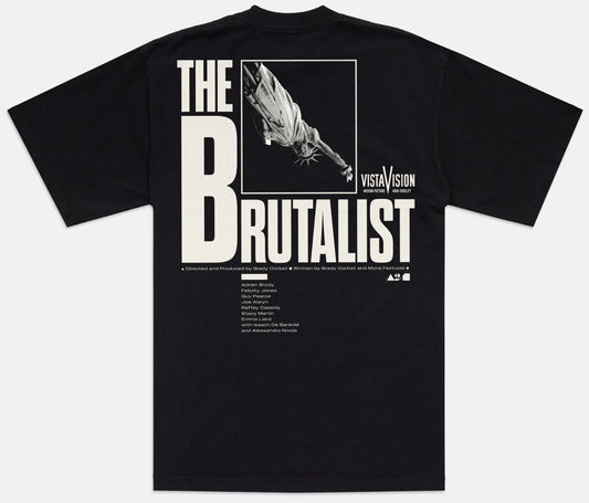 A24 x The Brutalist Title Tee T-Shirt Men's XL Black Architecture Movie NEW Unisex T-shirt, Sweatshirt, Hoodie, Long Sleeve Tee - T-Shirt, Sweatshirt, Hoodie