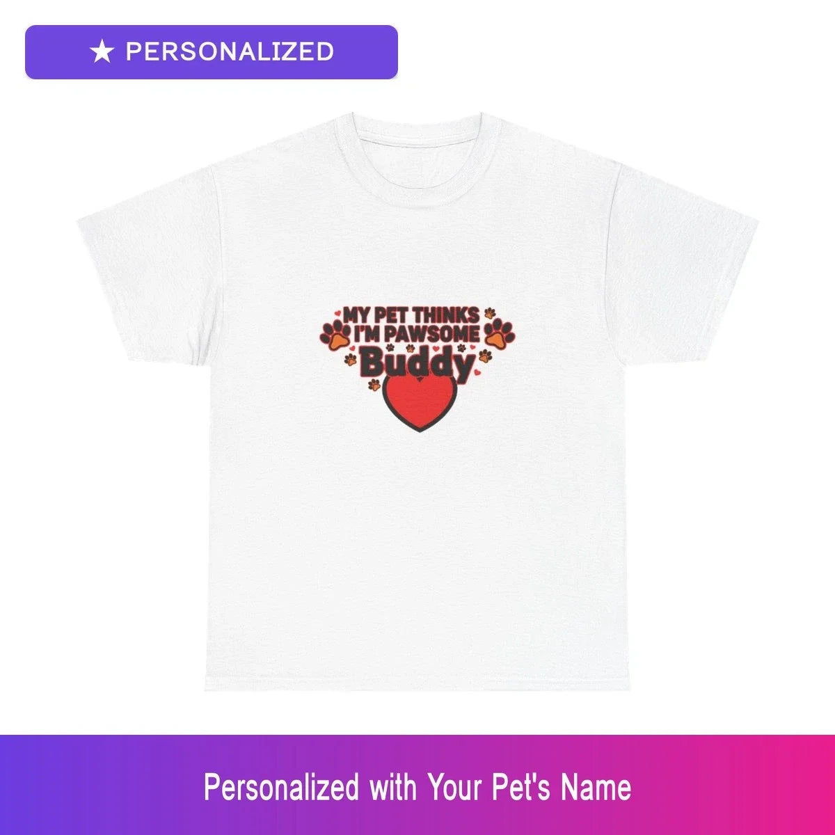 Custom Pet Funny Paw Shirt Personalized Name Unisex Mens Womens Dog Owner Unisex T-shirt, Sweatshirt, Hoodie, Long Sleeve Tee - T-Shirt, Sweatshirt, Hoodie