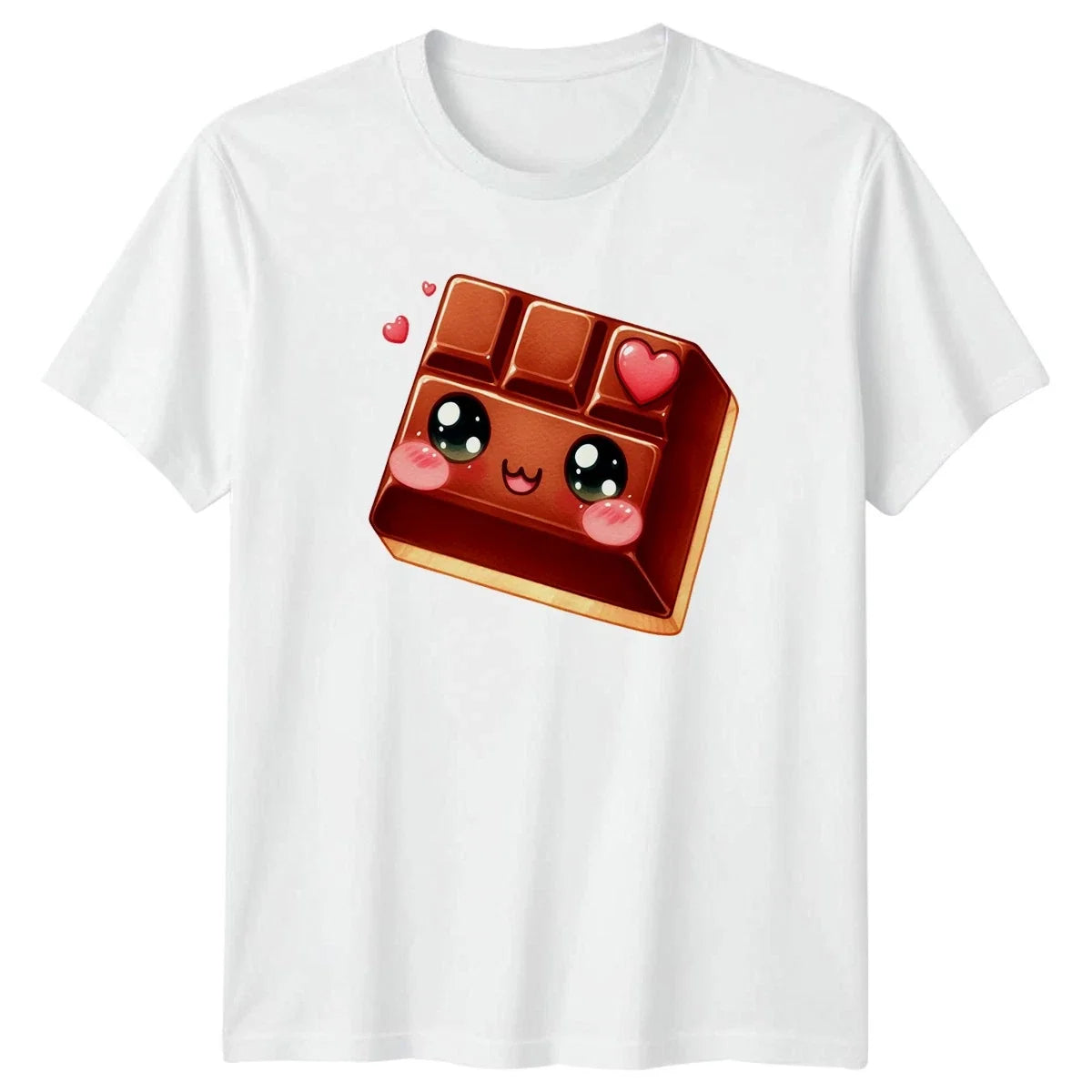 Cute Kawaii Chocolate Bar Lover T-Shirt Kawaii Food Chocolate Sweets Birthday Unisex T-shirt, Sweatshirt, Hoodie, Long Sleeve Tee - T-Shirt, Sweatshirt, Hoodie