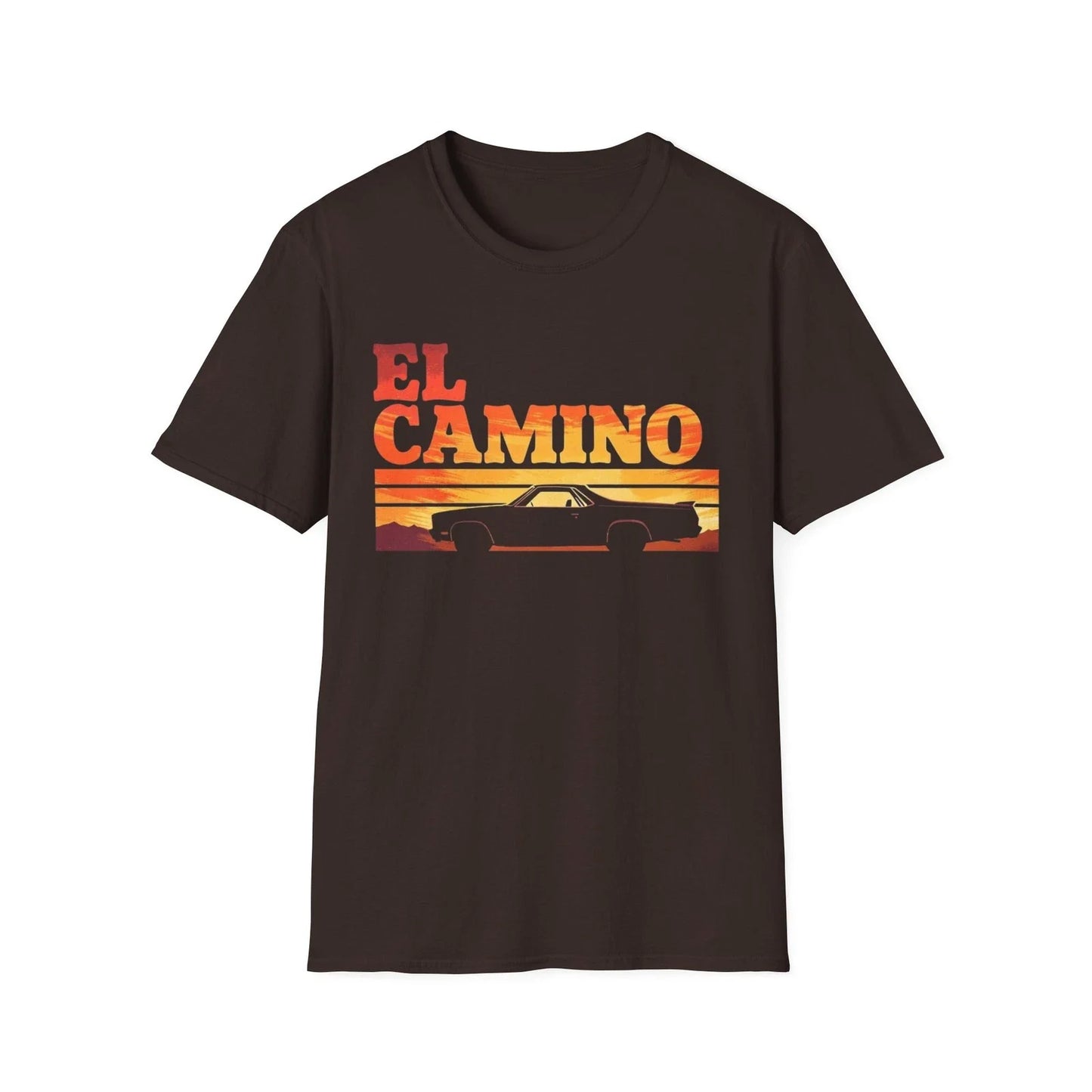 El Camino Retro Sunset Car T-Shirt Classic Utility Graphic Tee Unisex T-shirt, Sweatshirt, Hoodie, Long Sleeve Tee - T-Shirt, Sweatshirt, Hoodie